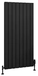 Eastbrook Hadleigh radiator 55x120cm aluminium 1558W zwart mat