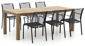 Apple Bee Hawaii/ROUGH-S 220cm dining tuinset 7-delig stapelbaar