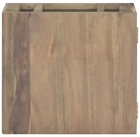 vidaXL Badkamerwandkast 45x30x40 cm massief teakhout