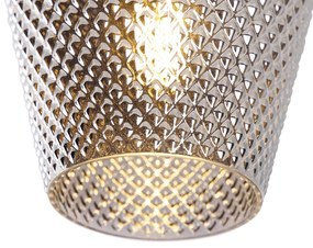 Smart plafondlamp messing met smoke glas incl. Wifi A60 - Karce