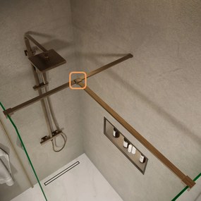 Saniclear Redro glas plafond bevestiging verouderd messing