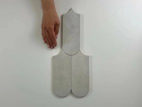 Jabo Alure wandtegel grijs visschub 8x21.5cm