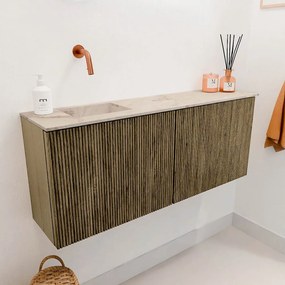 Mondiaz Joya DLux 100cm toiletmeubel dusk met wastafel faye links zonder kraangat frappe