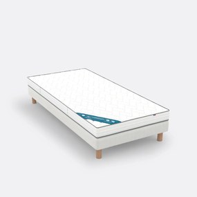 Witte boxspring met 12 latten