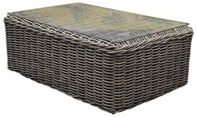 Barakaldo premium lounge tuintafel 120x75xh43,5 cm grijs