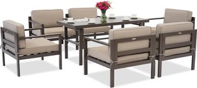 Garden Point's Porto Premium 6 bronzen tuinmeubelen