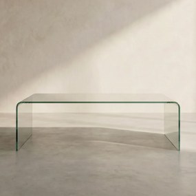 Kare Design Clear Club Salontafel Gebogen Glas 120 Cm - 120 X 60cm.