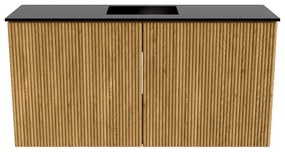 Mondiaz Joya 80cm toiletmeubel oak met wastafel faye midden zonder kraangat urban