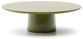 Kave Home Albanella Ronde Salontafel Groen Glanzend Cement 110 Cm - 110 X 110cm.