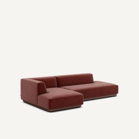 Linker hoekbank XL fluweel, Jacopo