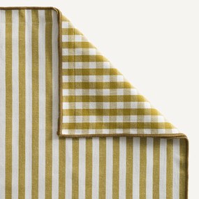 Set van 2 placemats, 30% gerecycled katoen, geweven-geverfd, Soizic