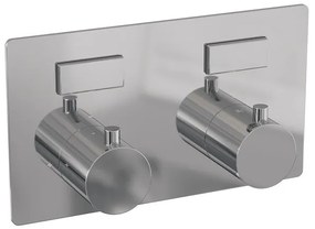 BRAUER Chrome Edition - 2 functies - inbouwthermostaat - met inbouwdeel - drukknoppen - in/afbouwdelen - chroom 5-CE-155