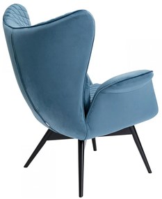 Kare Design Tudor Fluwelen Oor-fauteuil Blauwgroen