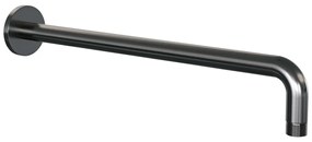 Brauer Gunmetal Edition complete inbouw regendouche met staafhanddouche, gebogen wandarm, glijstang en hoofddouche 20cm set 15 gunmetal geborsteld PVD