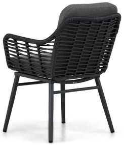 Tuinstoel Aluminium/rope Grijs-antraciet Coco Antoni   antraciet