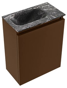 Mondiaz Ture DLux toiletmeubel 40cm rust met wastafel lava links zonder kraangat