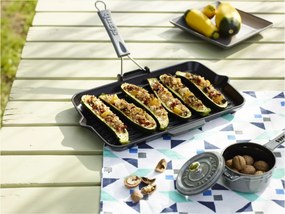 Staub Grill Pans Grillpan met schenktuit 34 x 21 cm, Zwart - Grill Pans - Staub
