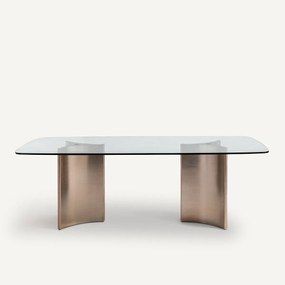 Tafel metaal/glas, 8 personen, Atizar