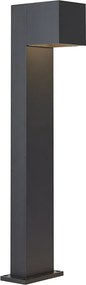Buitenlamp zwart 65cm incl. LED IP64 met dimlicht en solar - Charlene