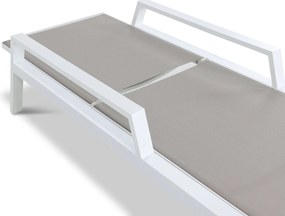 Lifestyle Garden Furniture Licata Ligbed Verstelbaar Aluminium/Textileen /Aluminium/textileen Wit