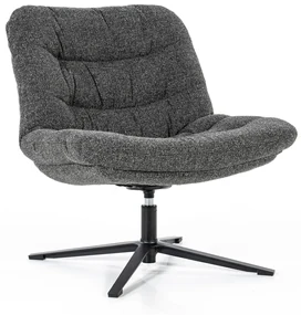 Eleonora Danica Moderne Draaistoel Boucle Antraciet