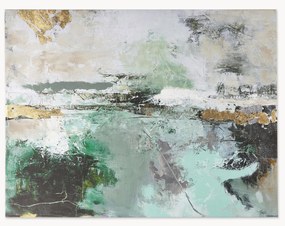 Handbeschilderde canvasprint Hillside