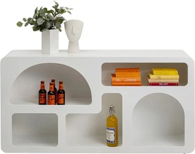 Kare Design Paco Lage Vakkenkast Organische Vorm - 140x32x75cm.