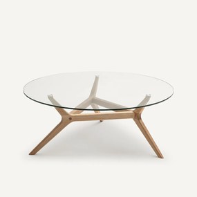 Salontafel in eik Ø90 cm, Maricielo
