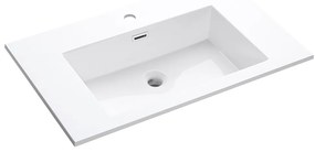 Differnz Industrial wastafel 75cm kunstmarmer