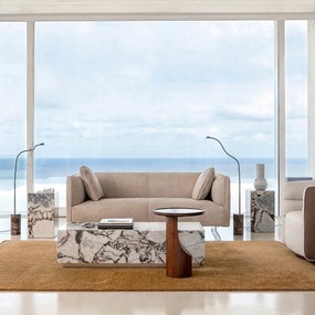 Marmeren kubusvormige salontafel, Alcana