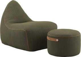 Sackit Stoel & Pouf Indoor - Corduroy Olive
