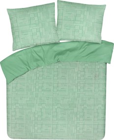 Dekbedovertrek My Design - 100% katoen - 200x200 -  pattern greoen