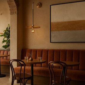 LAMPA ŚCIENNA KINKIET APP1356-1W OLD GOLD 30 cm