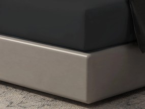 Hoeslaken Home - 100% natuurlijk katoen - 90x200 - zwart