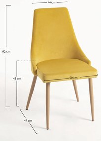 Pak 4 Stoik Houten Stoelen