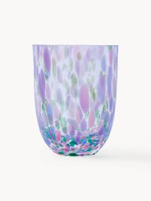 Handgemaakte waterglazen Big Confetti, 6 stuks