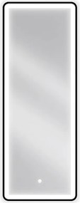 Mexen Coro verlichte badkamerspiegel 45 x 120 cm, LED 6000K, antivmist, zwarte lijst - 9817-045-120-611-70