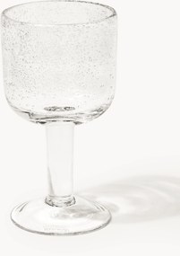 Mondgeblazen wijnglazen Hippolyte met luchtbellen, 4-delig