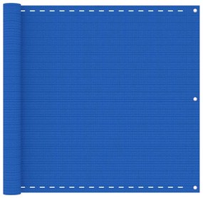 vidaXL Balkonscherm 90x300 cm HDPE blauw