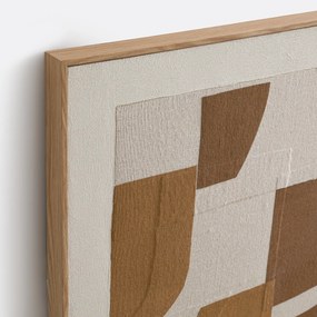 Ingelijst linnen doek, lengte 80 x hoogte 100 cm, SEPYA