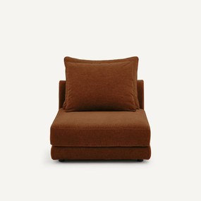 Modulaire bank in chenille fluweel, TIBERIO