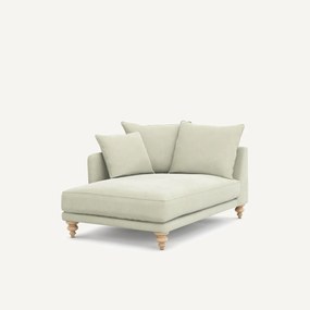 Longchair stonewashed fluweel, Lazare