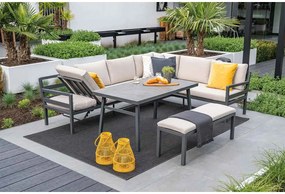 Garden Impressions Markus lounge dining set 4-delig - desert sand
