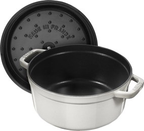 Staub La Cocotte Cocotte 28 cm / 6,75 l, Rond, White truffle - La Cocotte - Staub