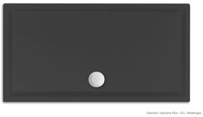 Xenz Mariana douchebak - 120x80x7 - Acryl - ebony 6839-29