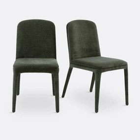 Set van 2 met stof beklede stoelen, Wilga