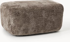 Grote teddy bouclé ottoman Wolke