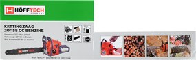 Hofftech Kettingzaag 20" 58 cc benzine