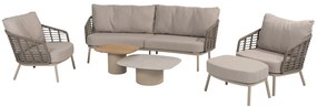 Puglia stoel bank loungeset 6 delig organic latte Taste 4SO