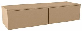 Mondiaz ALAN MODULE Wastafelonderkast - 130x41x30cm - 2 lades - push to open - Oro A45293Oro